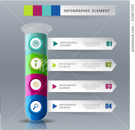 Creative template tube glass for infographic vecto Creative template tube glass for infographic vecto 32987205