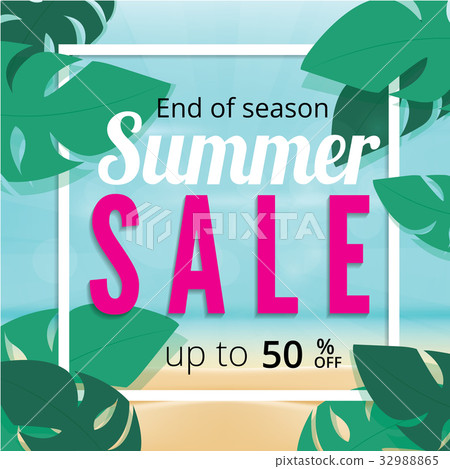 Summer sale discount End of season banner Summer sale discount End of season banner 32988865