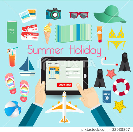 Summer time vacation. Summer time vacation. 32988867