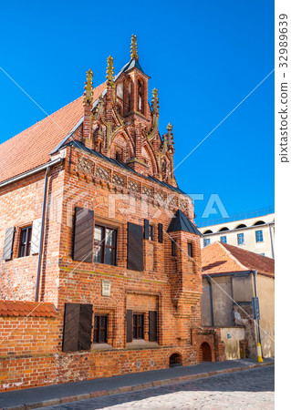 House of Perkunas in Kaunas old town, Lithuania. 32989639