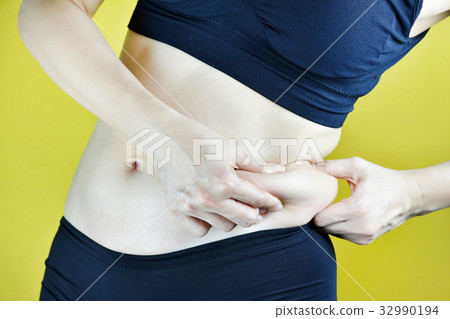 Overweight fat woman. 32990194