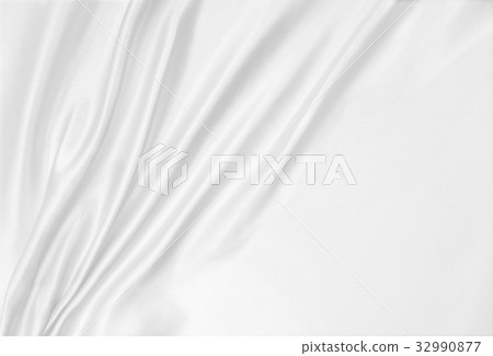 Smooth elegant white silk or satin luxury cloth  32990877