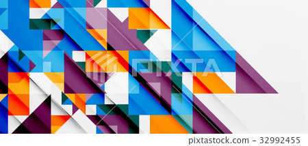 Triangle pattern design background - Stock Illustration [32992455] - PIXTA