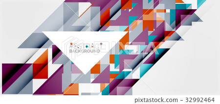 Triangle pattern design background - Stock Illustration [32992464] - PIXTA