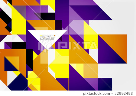 Triangle pattern design background - Stock Illustration [32992498] - PIXTA