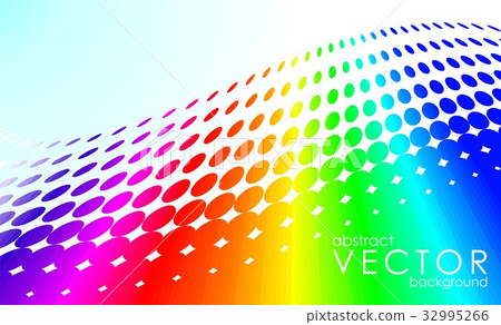 abstract vector background with rainbow circles - Stock Illustration ...