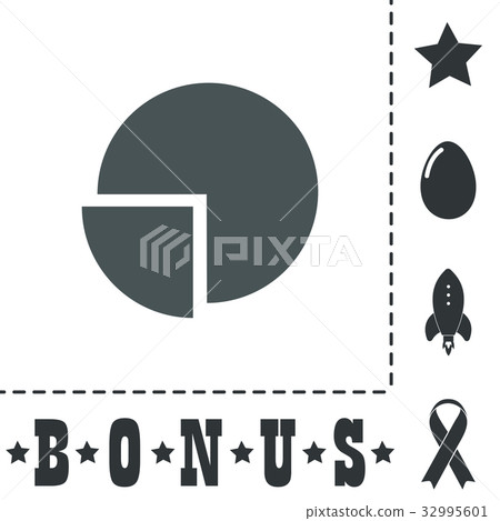 Pie chart flat icon Pie chart flat icon 32995601