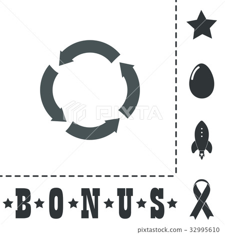 Recycle arrow on isolated background 32995610