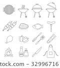barbecue grill icon 32996716