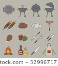 barbecue grill icon 32996717