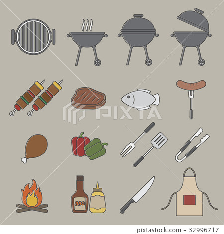 barbecue grill icon barbecue grill icon 32996717