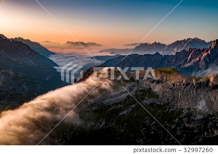 Nature Park Tre Cime In the Dolomites Alps.  32997260