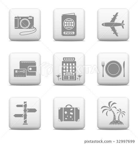 Web buttons - Travel 32997699