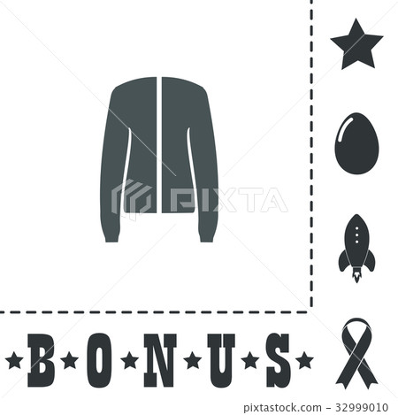Jacket flat icon Jacket flat icon 32999010