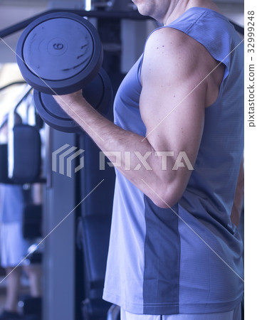 Male gym fitness workout Male gym fitness workout 32999248