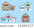 Colorful residential house set 32999727
