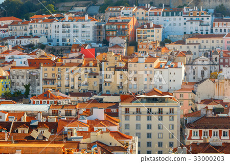 Lisbon. Aerial view of the city. Lisbon. Aerial view of the city. 33000203