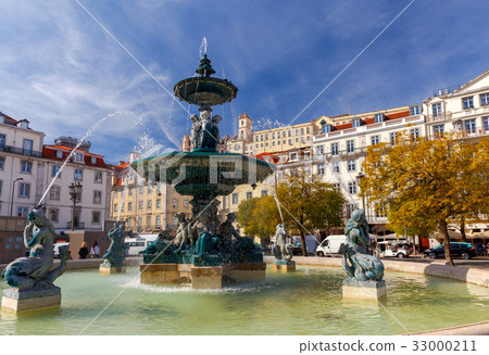 Lisbon. Rossio Square. Lisbon. Rossio Square. 33000211