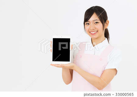 家庭幫手白色背景圖像 33000565