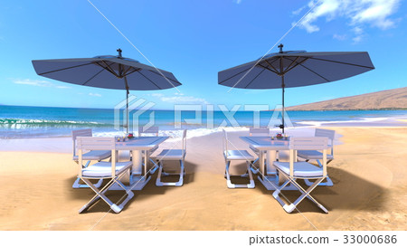 beach parasol stock illustration