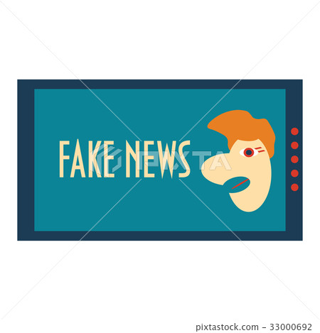 Fake News Concept Vector Illustration. Corrupt media satire could be used as a sign or icon. Fake News Concept Vector Illustration. Corrupt media satire could be used as a sign or icon. 33000692