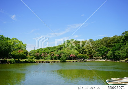 夏季湖畔和奈良公園1 夏季湖畔和奈良公園1 33002071