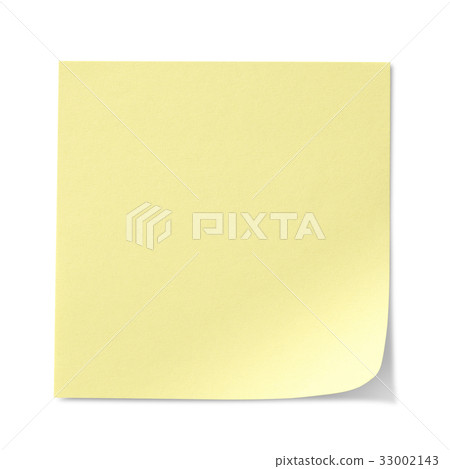 Yellow sticky note 33002143