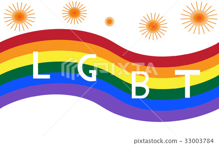 Gender symbol on rainbow flag,Vector,LGBT - Stock Illustration ...