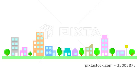 房子的街道上排 33003873