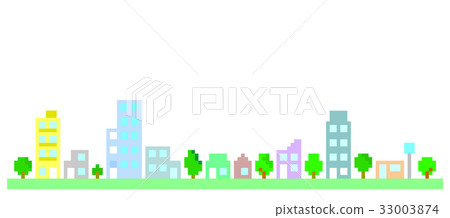 房子的街道上排 33003874