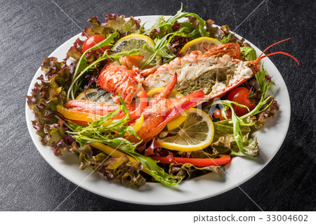 龍蝦海鮮沙拉龍蝦的新鮮沙拉5 33004602