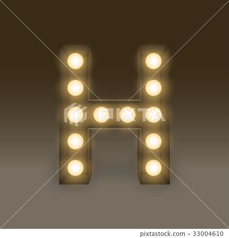 Alphabet Incandescent light bulb box set letter H Alphabet Incandescent light bulb box set letter H 33004610