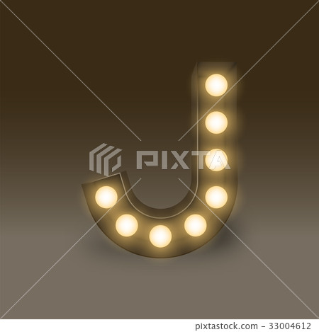 Alphabet Incandescent light bulb box set letter J 33004612