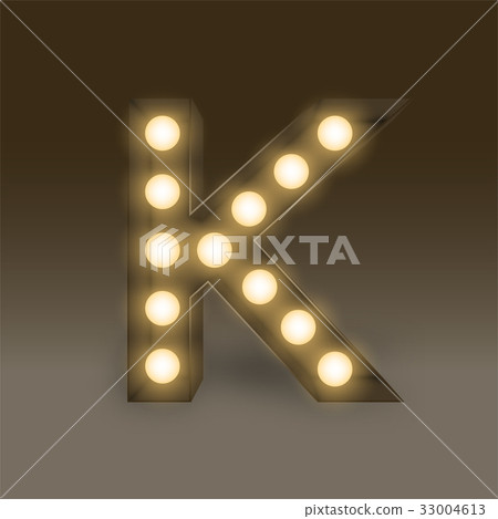 Alphabet Incandescent light bulb box set letter K Alphabet Incandescent light bulb box set letter K 33004613