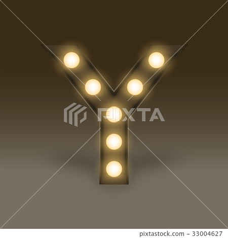 Alphabet Incandescent light bulb box set letter Y Alphabet Incandescent light bulb box set letter Y 33004627