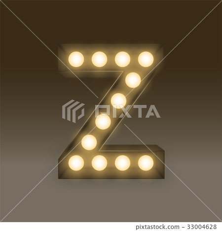 Alphabet Incandescent light bulb box set letter Z 33004628