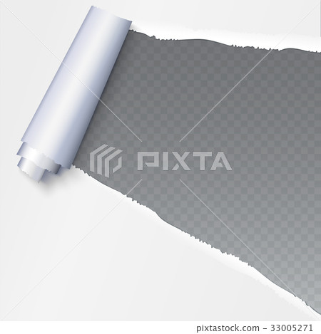 Realistic torn open paper with space for text on 33005271