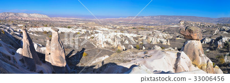 Fairy chimneys in Cappadocia, Turkey Fairy chimneys in Cappadocia, Turkey 33006456