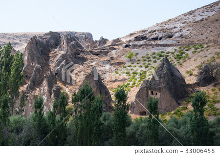 Fairy chimneys in Cappadocia, Turkey Fairy chimneys in Cappadocia, Turkey 33006458