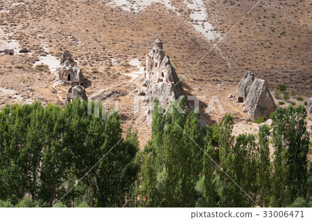 Fairy chimneys in Cappadocia, Turkey Fairy chimneys in Cappadocia, Turkey 33006471