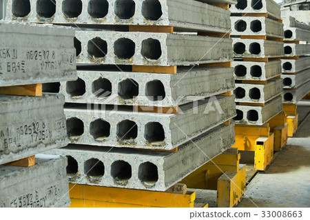 Manufacturing concrete slabs. reinforced concrete 33008663