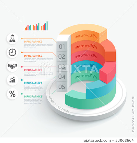 Business Infographics design template. Business Infographics design template. 33008664