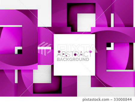 Squares geometric object in light 3d space Squares geometric object in light 3d space 33008844