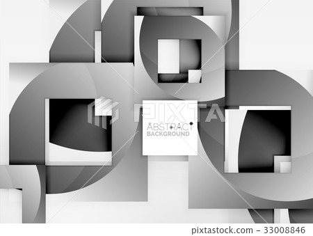 Squares geometric object in light 3d space Squares geometric object in light 3d space 33008846