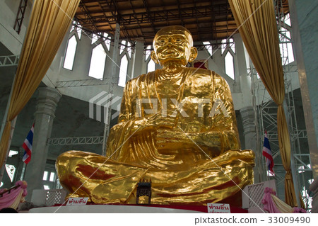 Golden buddha in thai temple,Nakhonratchasima Golden buddha in thai temple,Nakhonratchasima 33009490