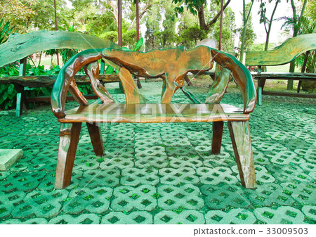 Wooden bench thai style Wooden bench thai style 33009503
