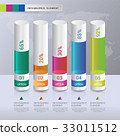 Data modern design number 5 step template. 33011512