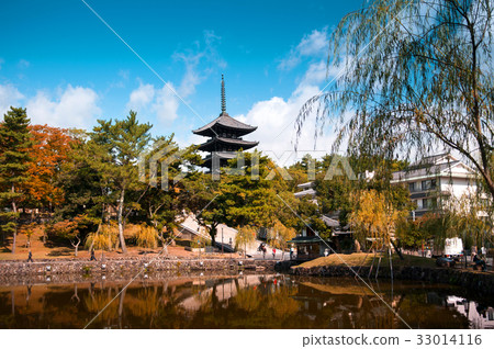 Japanese pagoda, Toji pagoda in Nara 33014116