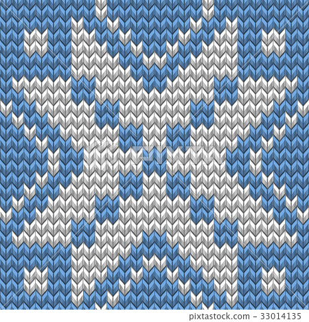Christmas Seamless Knitting background. EPS 10 33014135