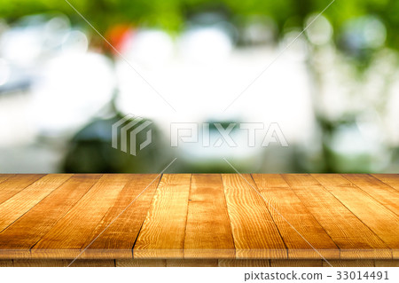 Empty wooden table perspective for product Empty wooden table perspective for product 33014491